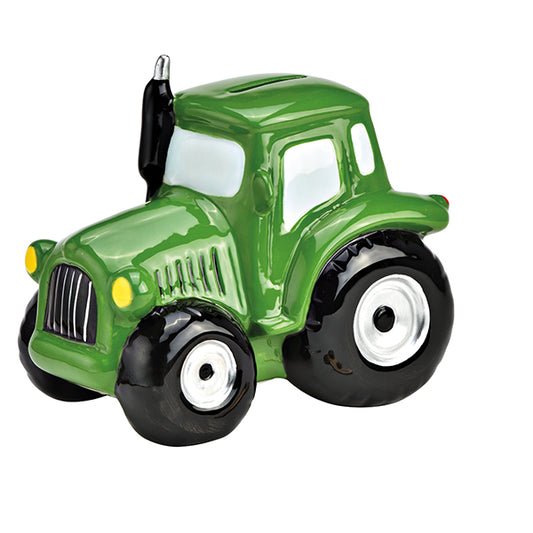 Spardose Traktor, grün